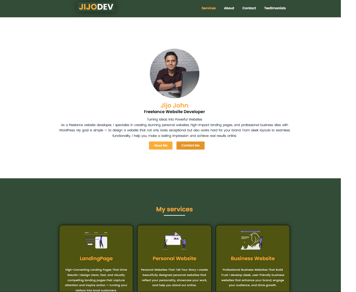 personal website details